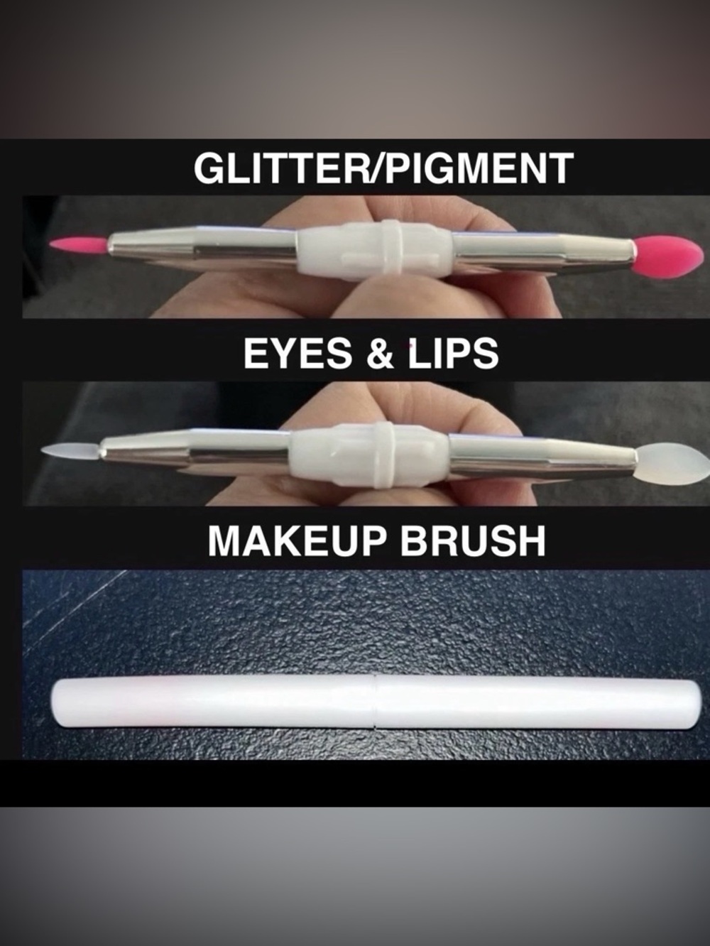 🔥NEW MAC Glitter Brillant Red-Berry Pigment. ✨Gift Makeup Glitter Brush include - Picture 5 of 6